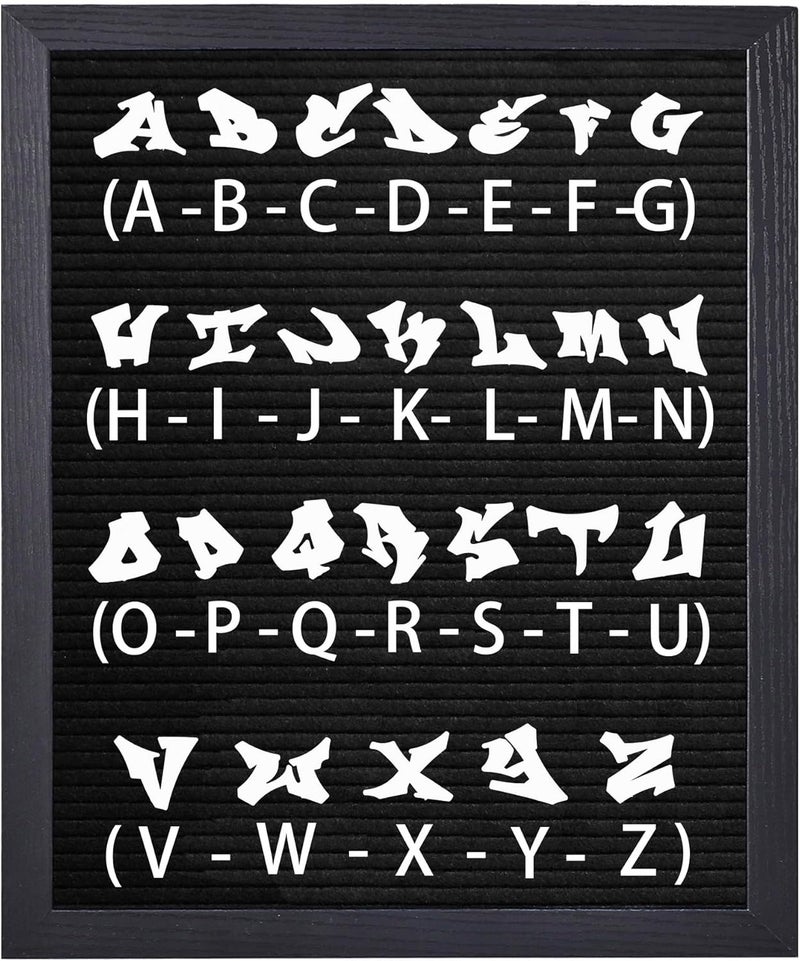 G GAMIT Precut-Letter Sets for Felt Letter Board, Halloween Emoji and Gothic Style Letters Sign Letters Only No Board Included. - Image 5